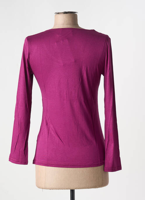 T-shirt aubergine MULTIPLES femme
