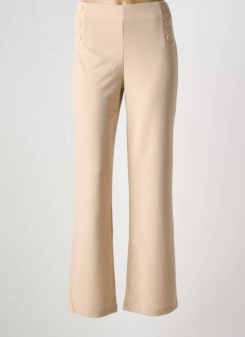 Pantalon droit beige MULTIPLES femme