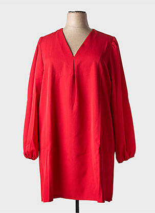 Robe mi-longue rouge MULTIPLES femme
