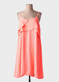 Robe mi-longue orange MULTIPLES femme