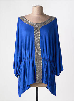 Tunique manches courtes bleu MULTIPLES femme