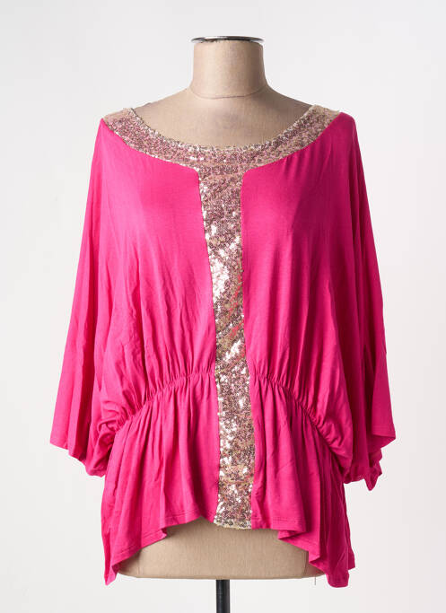 Tunique manches courtes rose MULTIPLES femme