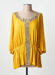 Tunique manches courtes jaune MULTIPLES femme seconde vue