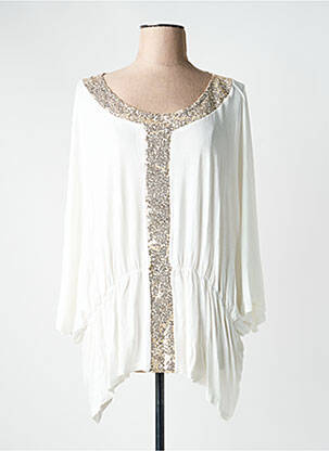 Tunique manches courtes blanc MULTIPLES femme