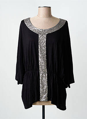 Tunique manches courtes noir MULTIPLES femme