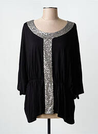 Tunique manches courtes noir MULTIPLES femme
