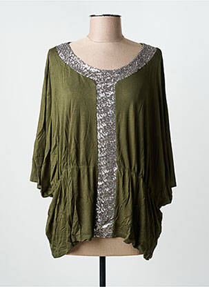 Tunique manches courtes vert MULTIPLES femme