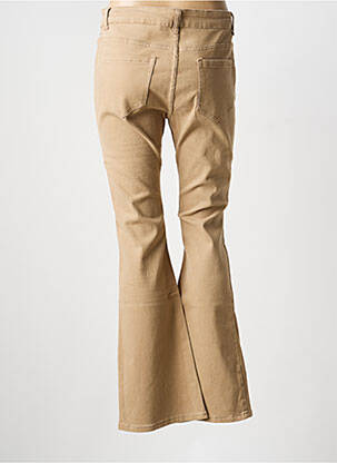 Jean coupe flare beige MULTIPLES femme