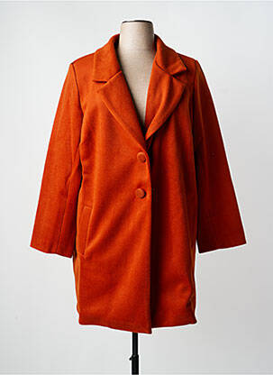 Manteau long marron MULTIPLES femme