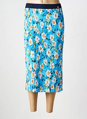 Jupe mi-longue bleu MULTIPLES femme