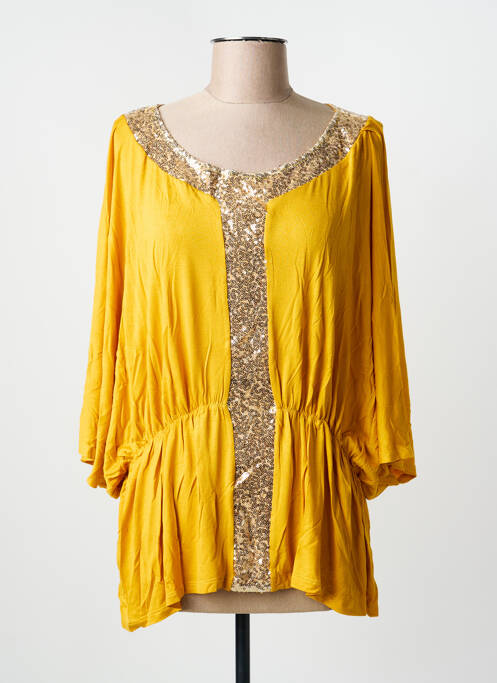 Tunique manches courtes jaune MULTIPLES femme