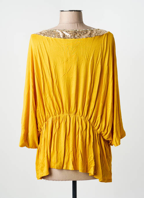 Tunique manches courtes jaune MULTIPLES femme