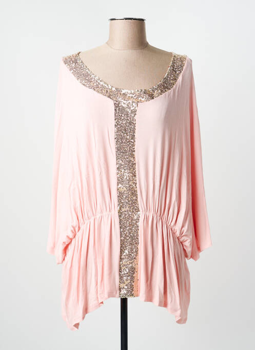 Tunique manches courtes rose MULTIPLES femme