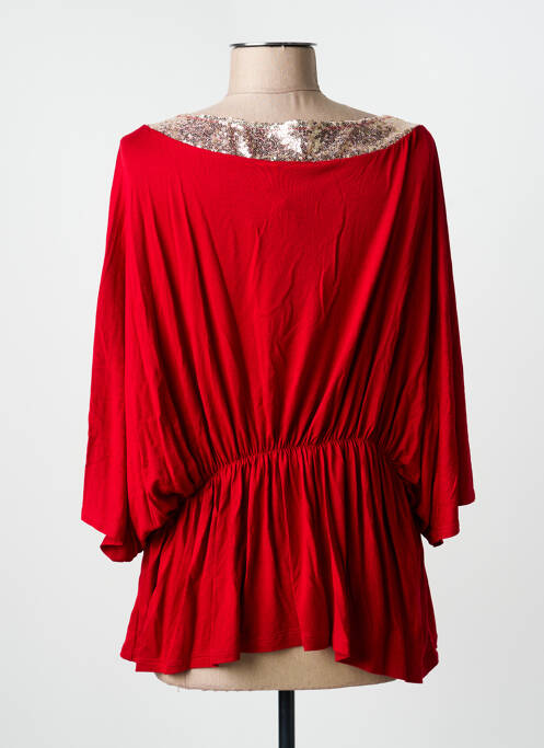 Tunique manches courtes rouge MULTIPLES femme