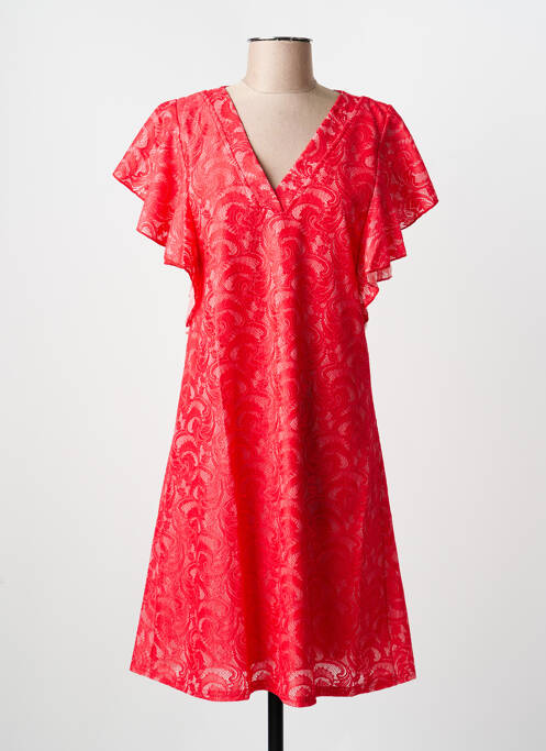 Robe mi-longue orange MULTIPLES femme