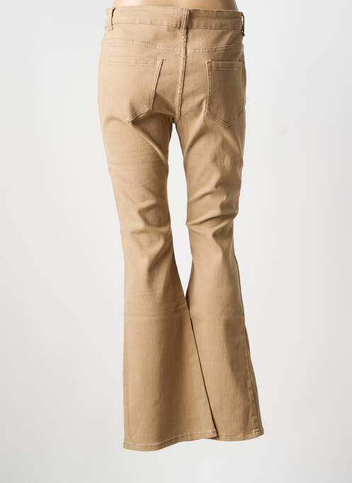 Jean coupe flare beige MULTIPLES femme