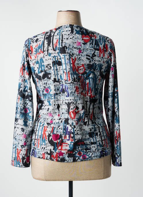 Gilet manches longues gris MULTIPLES femme