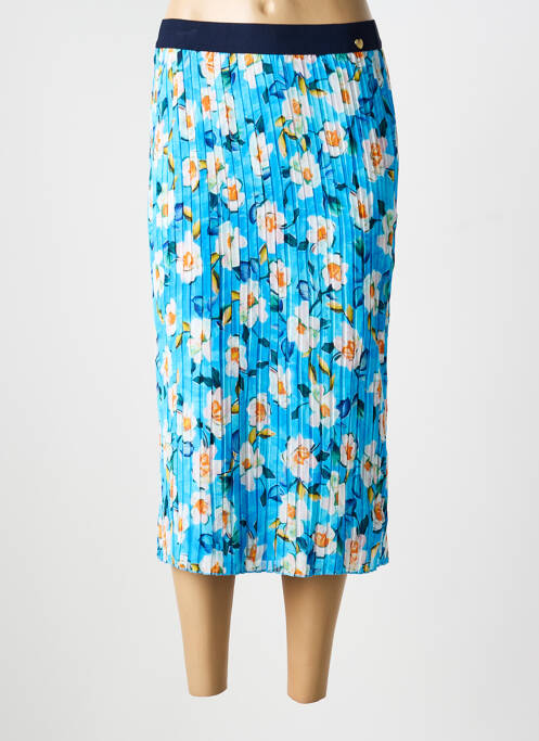 Jupe mi-longue bleu MULTIPLES femme