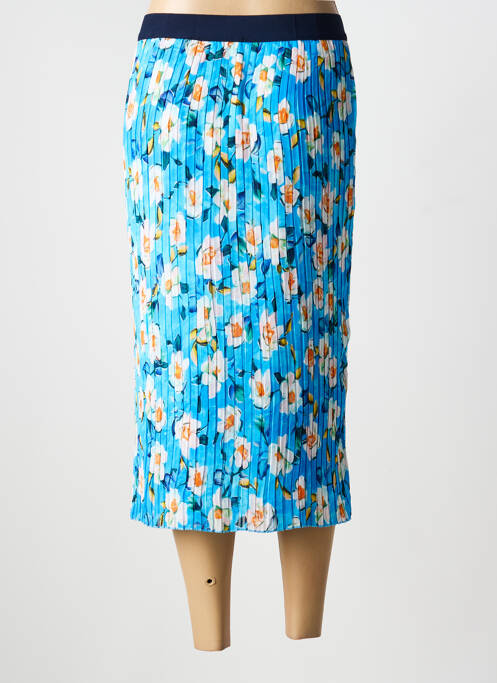 Jupe mi-longue bleu MULTIPLES femme