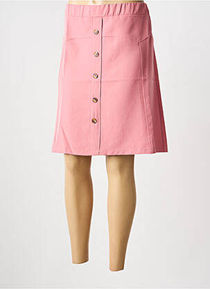 Jupe mi-longue rose MULTIPLES femme