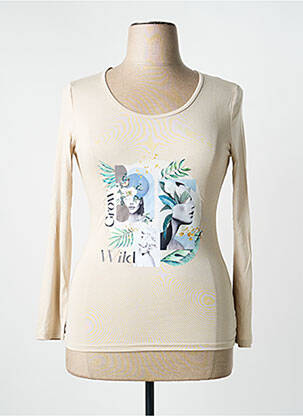 T-shirt beige MULTIPLES femme