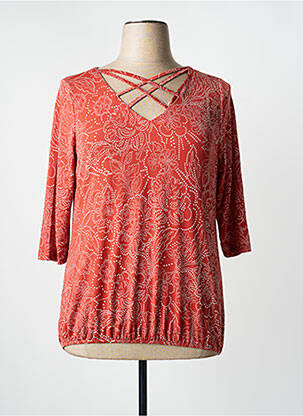 Top orange MULTIPLES femme