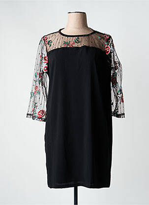 Robe mi-longue noir MULTIPLES femme