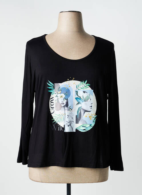 T-shirt noir MULTIPLES femme