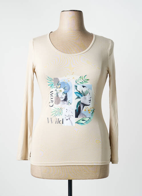 T-shirt beige MULTIPLES femme