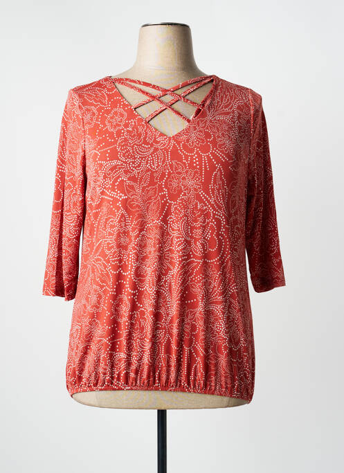 Top orange MULTIPLES femme