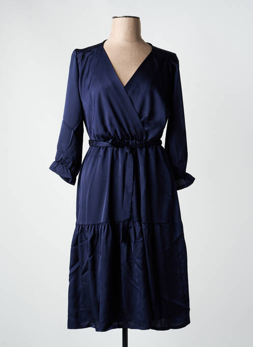Robe mi-longue bleu MULTIPLES femme