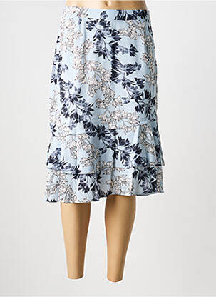 Jupe mi-longue bleu MULTIPLES femme