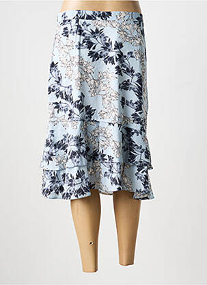 Jupe mi-longue bleu MULTIPLES femme