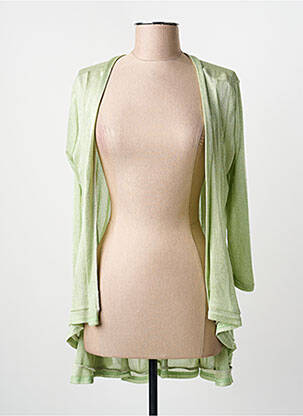 Gilet manches longues vert MULTIPLES femme