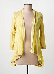 Gilet manches longues jaune MULTIPLES femme