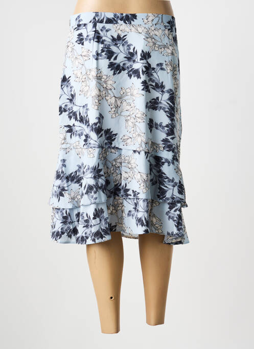 Jupe mi-longue bleu MULTIPLES femme