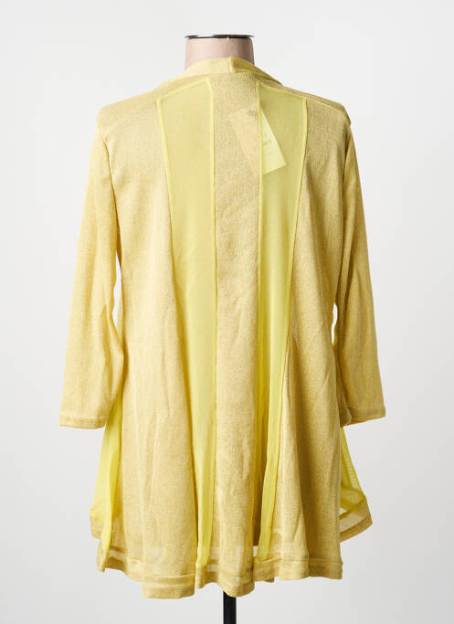Gilet manches longues jaune MULTIPLES femme