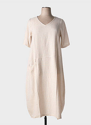 Robe longue beige G!OZE femme