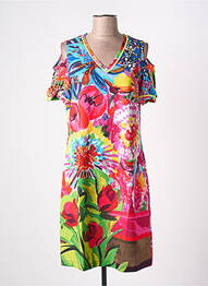 Robe mi-longue rose MALOKA femme