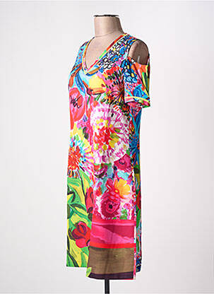 Robe mi-longue rose MALOKA femme