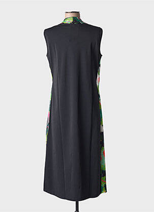 Robe mi-longue noir MALOKA femme