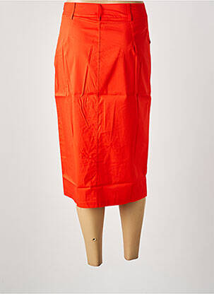 Jupe mi-longue orange MALOKA femme