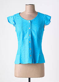 Chemisier bleu MALOKA femme