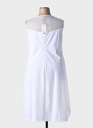Robe mi-longue blanc MALOKA femme