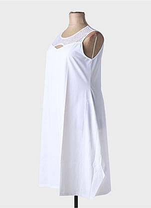 Robe mi-longue blanc MALOKA femme
