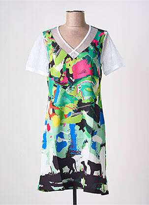 Robe mi-longue vert MALOKA femme