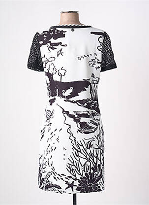 Robe mi-longue blanc MALOKA femme