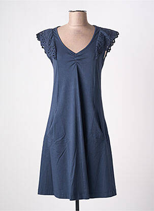 Robe mi-longue bleu MALOKA femme
