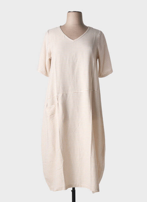 Robe longue beige G!OZE femme