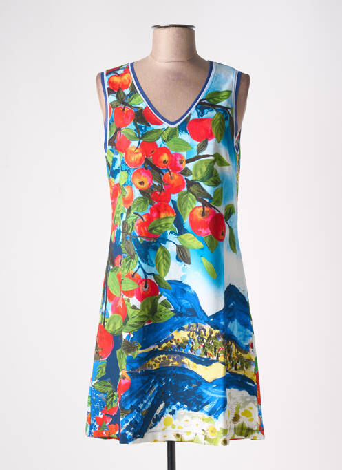 Robe mi-longue bleu MALOKA femme